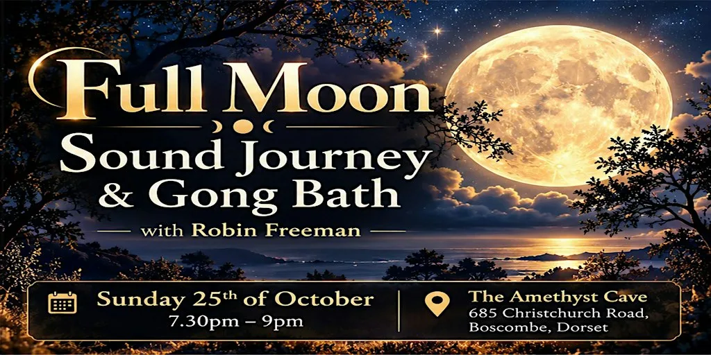 Full Moon Candlelight Sound Journey & Gong Bath - Boscombe