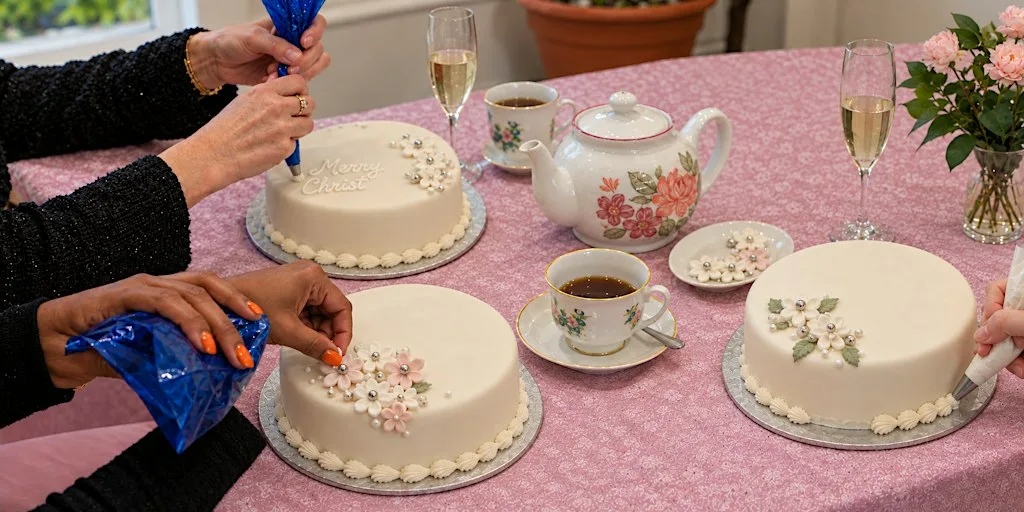 Traditional Caribbean Christmas Cake Decorating