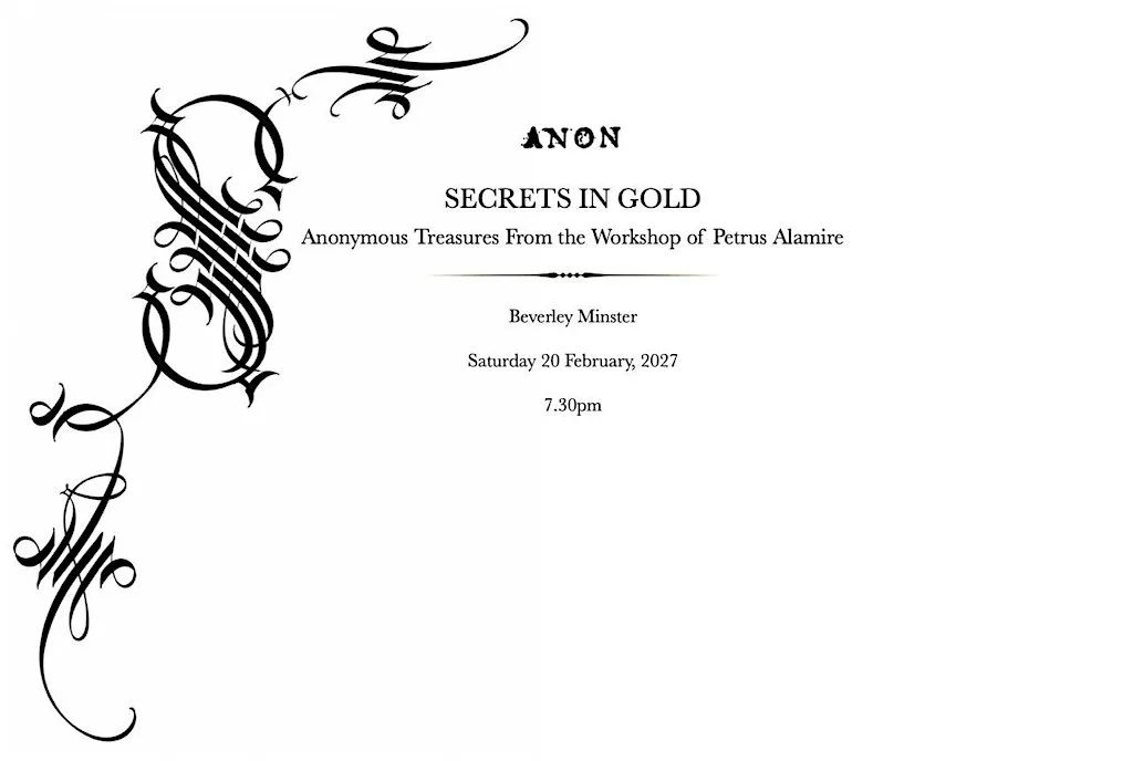 ANON: Secrets in Gold at Beverley Minster