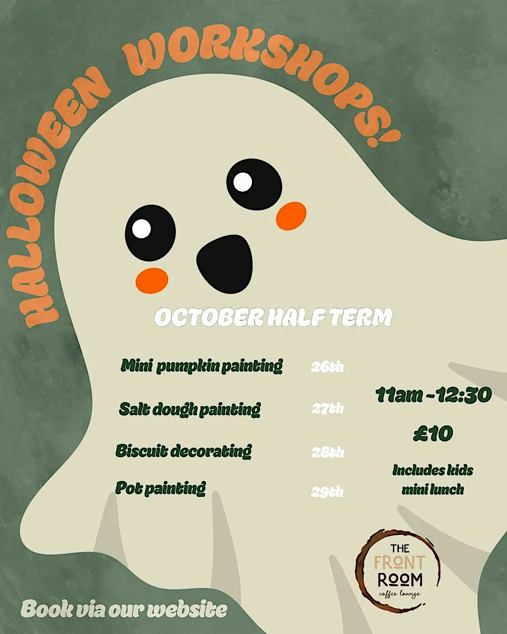 Halloween half term biscuit decorating at The Front Room