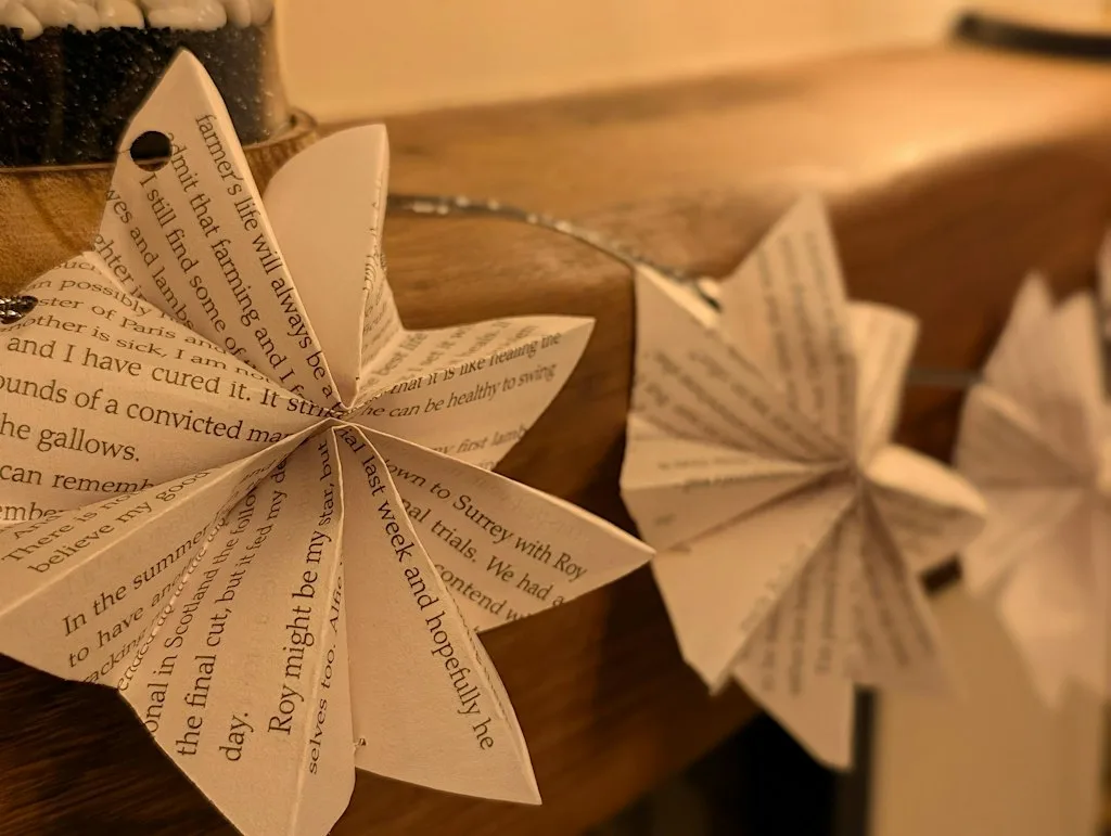 Stress Busting Creative Workshop- Book Folded Decorations