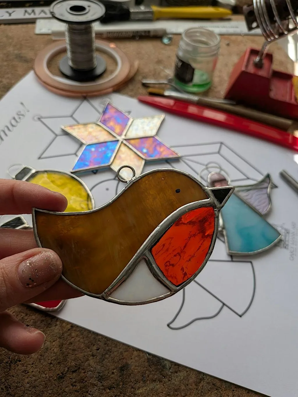 Stained Glass Christmas Decorations – 3hr Taster Session
