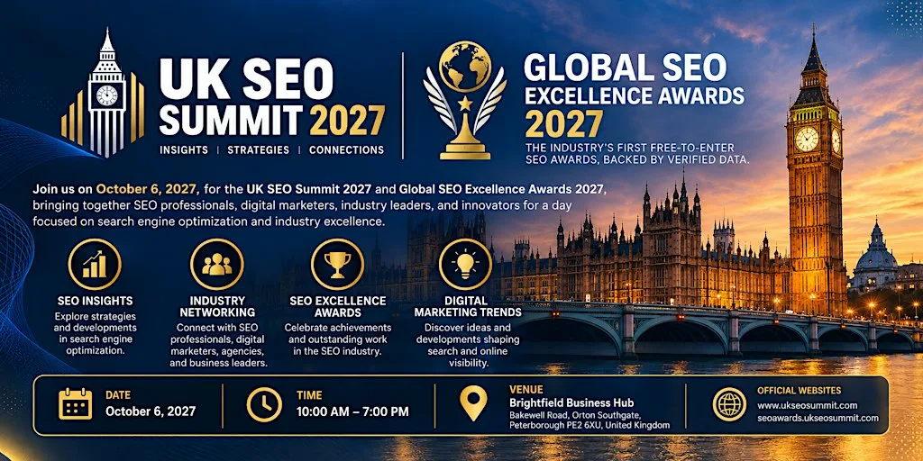 UK SEO Summit & Global SEO Excellence Awards 2027 at Brightfield Business Hub