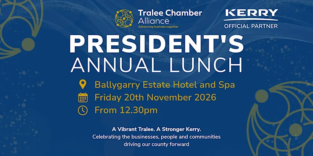 Tralee Chamber President's Annual Lunch 2026 at Ballygarry Estate Hotel and Spa