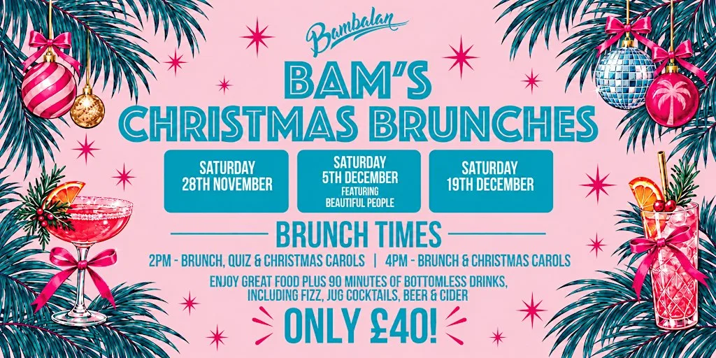 Bam's Christmas Brunch – Festive Quiz, Carols & Bottomless Drinks at Bambalan