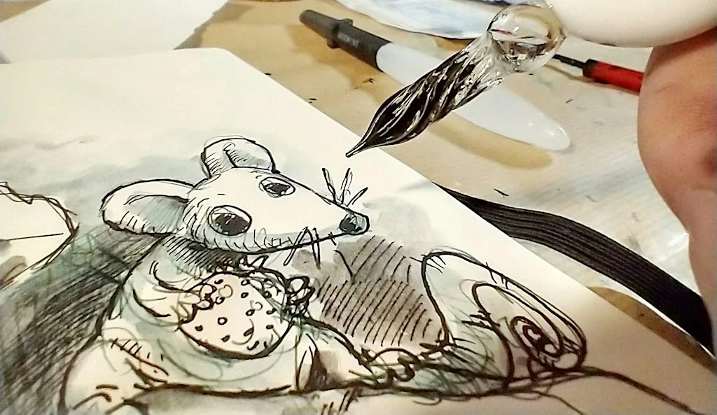 Beginner ink and art techniques. at The Edge Wigan