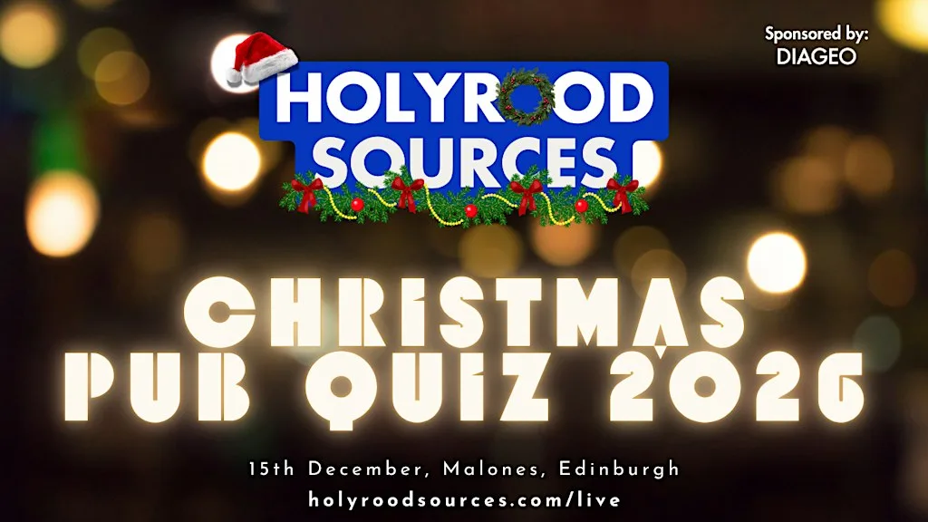 The Holyrood Sources Christmas Pub Quiz 2026 at Malones Edinburgh
