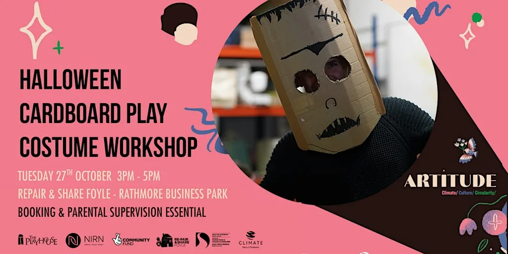 Artitude Cardboard Costume Workshop at Repair & Share Foyle