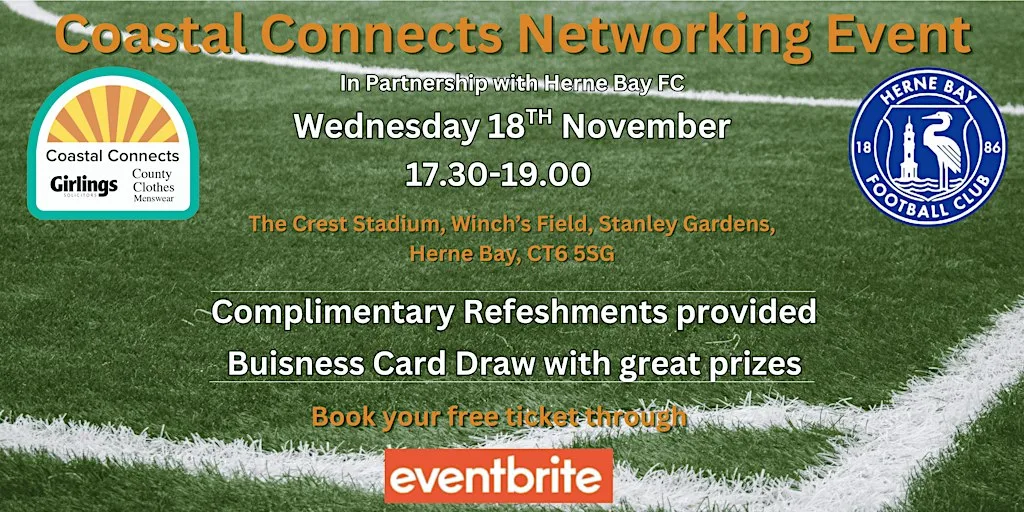 Coastal Connects Networking Event at Herne Bay Football Club