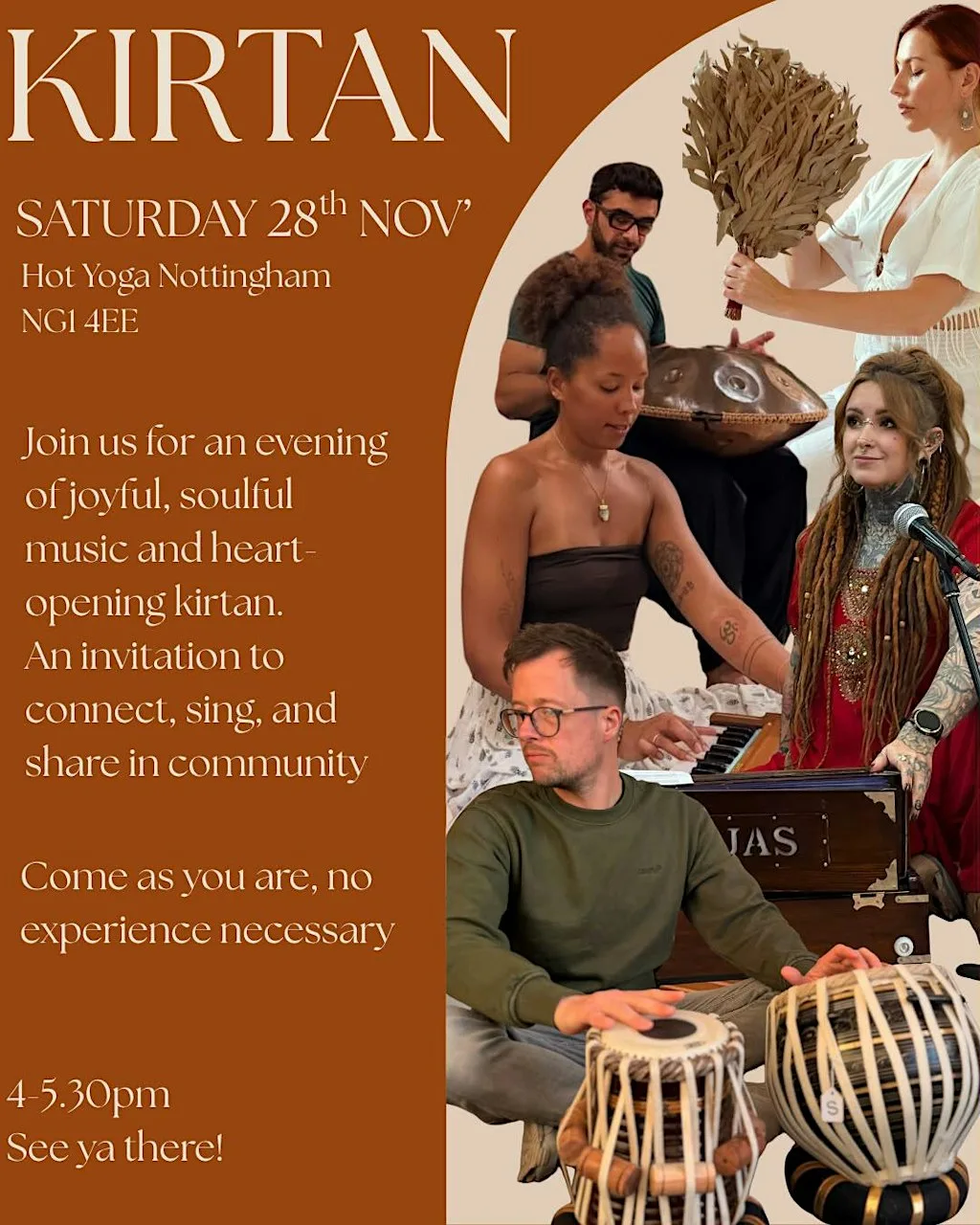 NOTTINGOM KIRTAN EVENING at Hot Yoga Nottingham