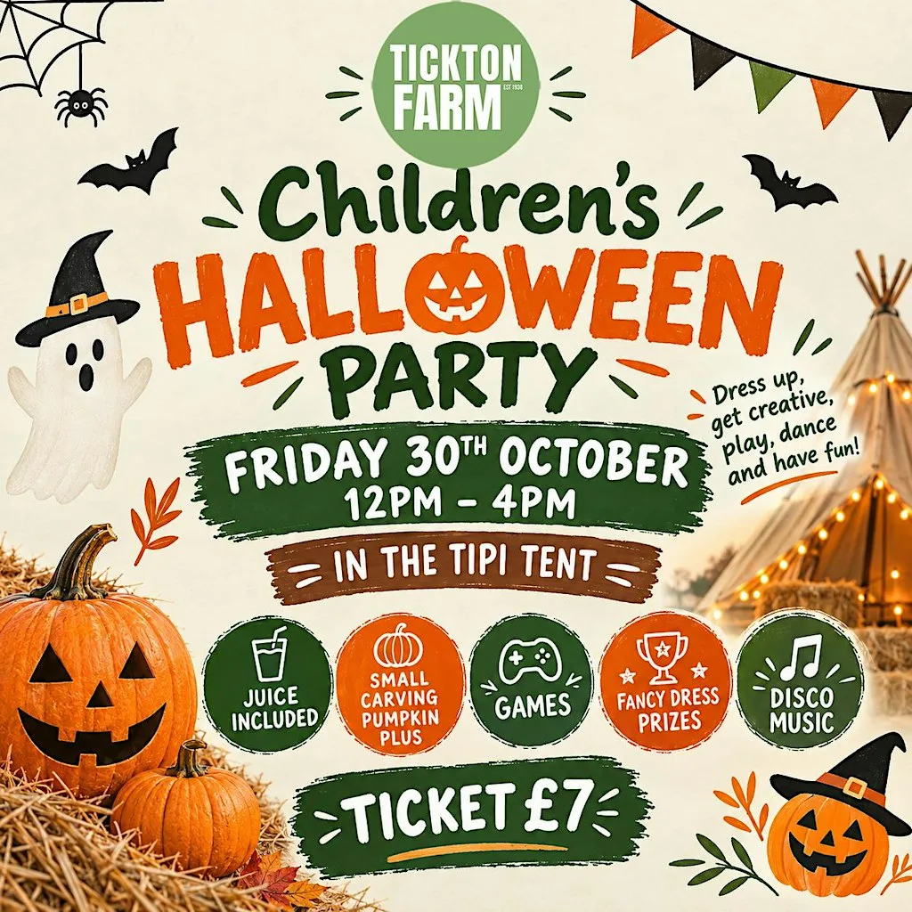 TIPI Halloween Party - Tickton Farm Half Term at tickton Farm