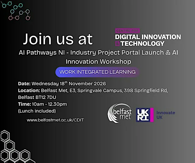 AI Pathways NI – Industry Project Portal Launch & AI Innovation Workshop