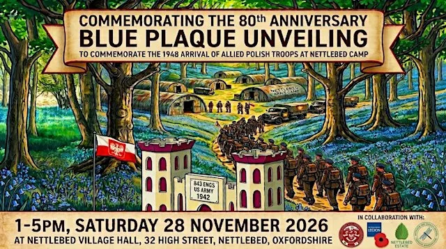 Blue plaque unveiling to commemorate 80th anniversary of Nettlebed camps