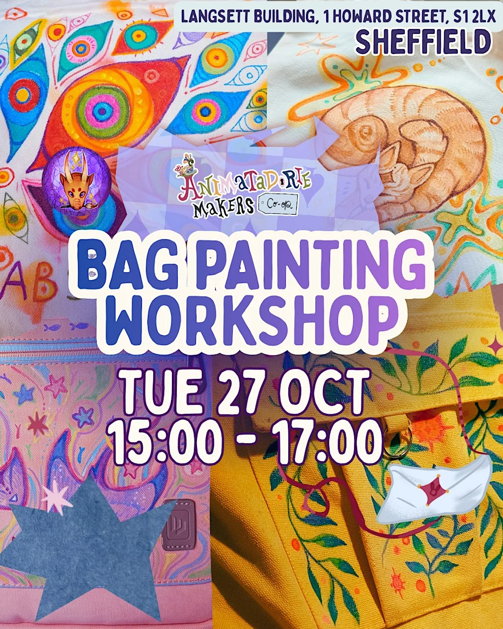 Bag Painting Workshop at Langsett Building