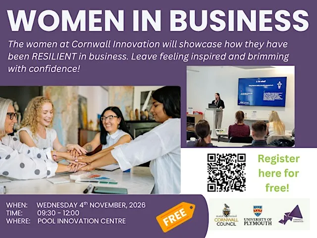 Women in Business Showcase: RESILIENCE! Cornish business women networking at Pool Innovation Centre
