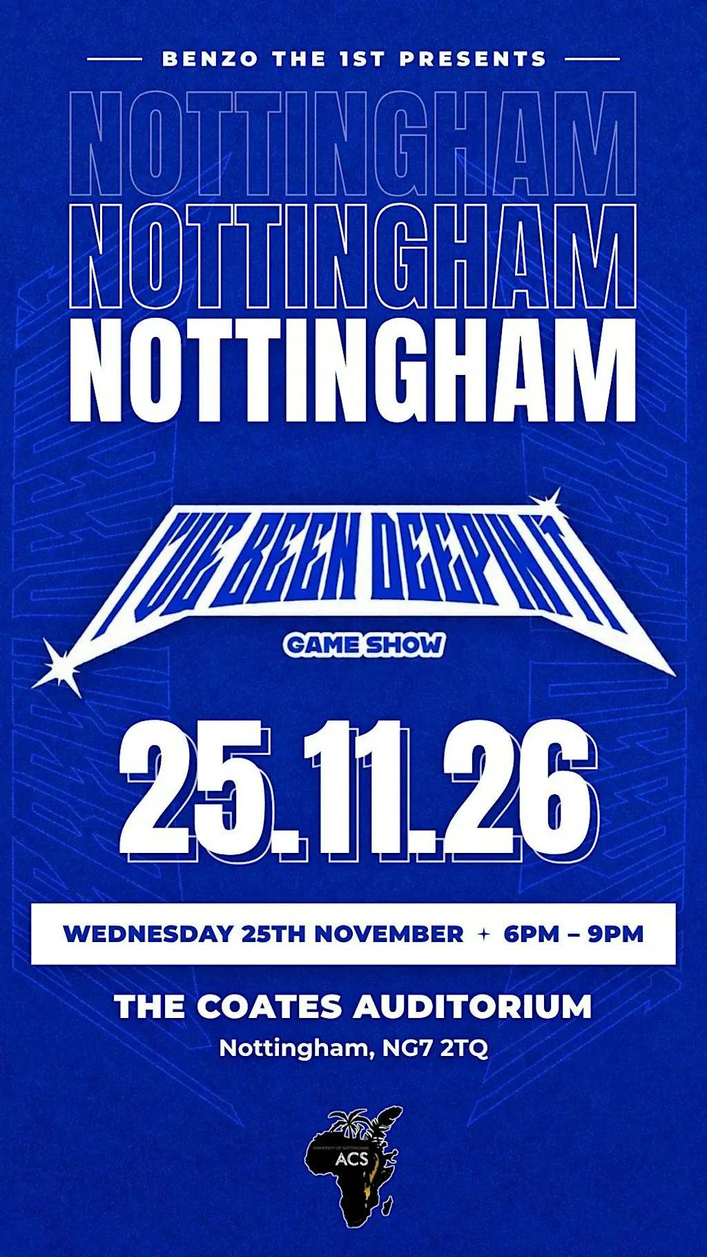 I've Been Deepin' It Gameshow S4: Student Edition (Nottingham)