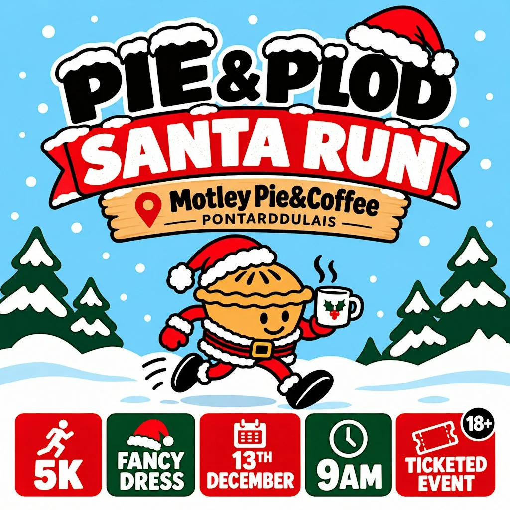 Pie&Plod Santa Run at 32 St Teilo St