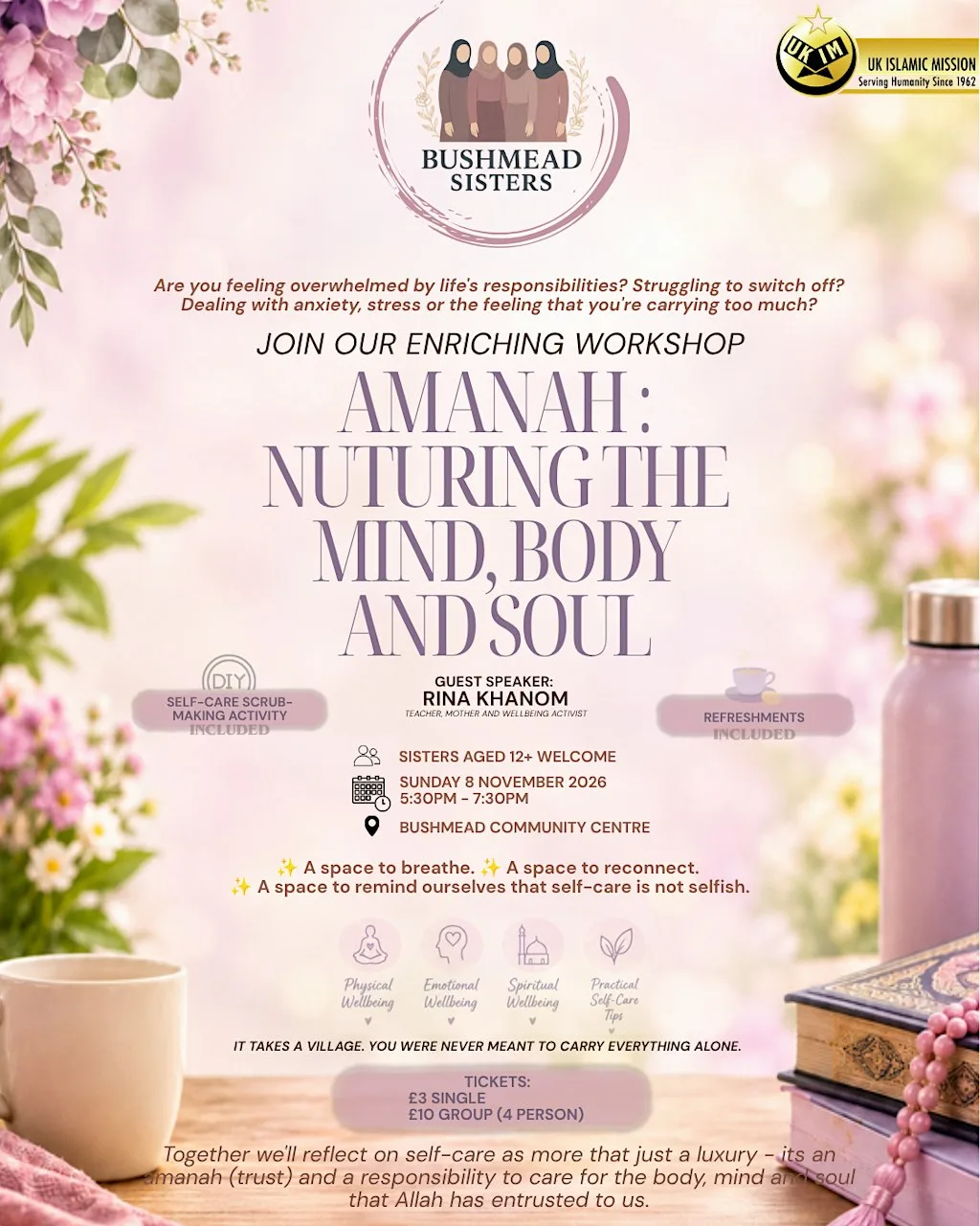 Amanah : Nuturing the Mind, Body and Soul Workshop