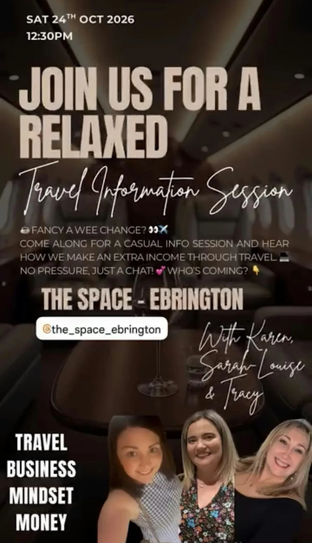 Travel & Extra Income Information Session ✈️ at The Space Ebrington