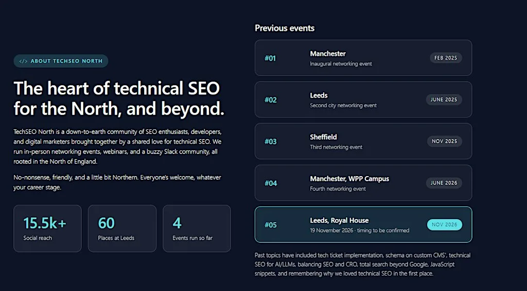 TechSEO North 5 - Leeds at Royal House