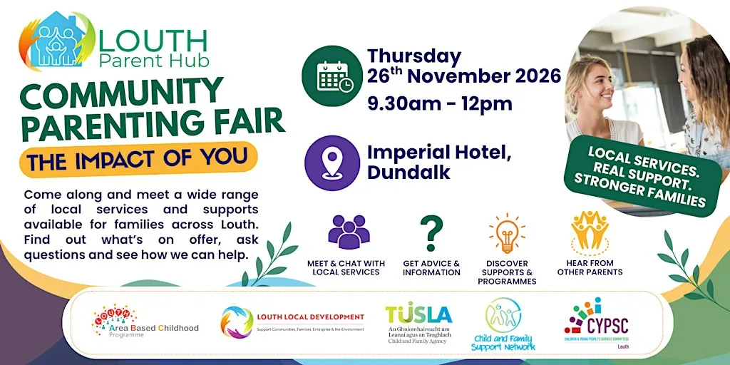 Community Parenting Fair - Dundalk 26th November at Imperial Hotel