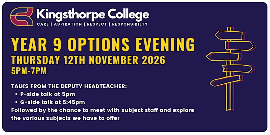 Year 9 Options Evening at Kingsthorpe College