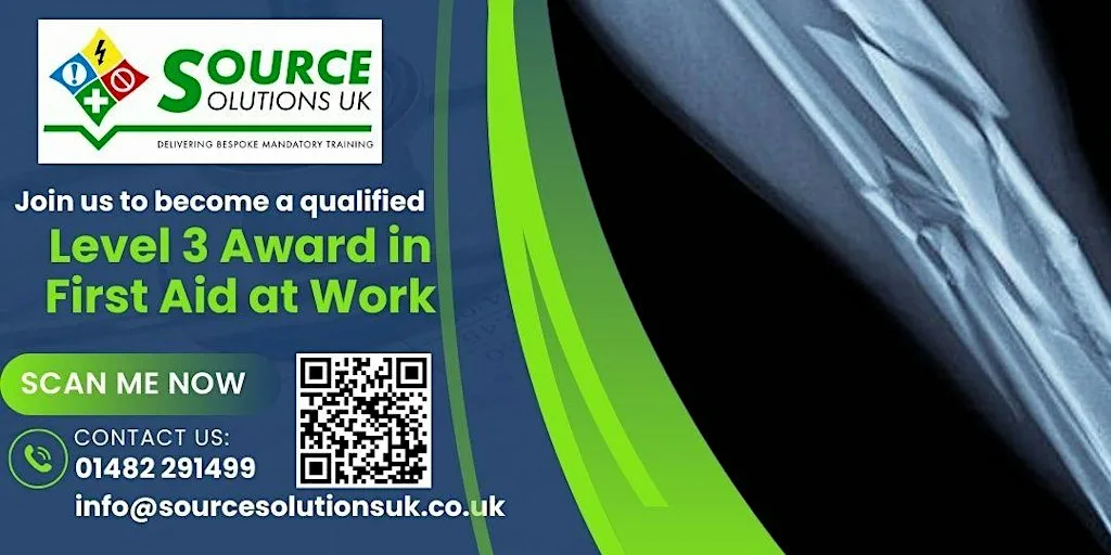Level 3 Award in First Aid at Work - 3 Day Course - £240 at 433 Hedon Rd