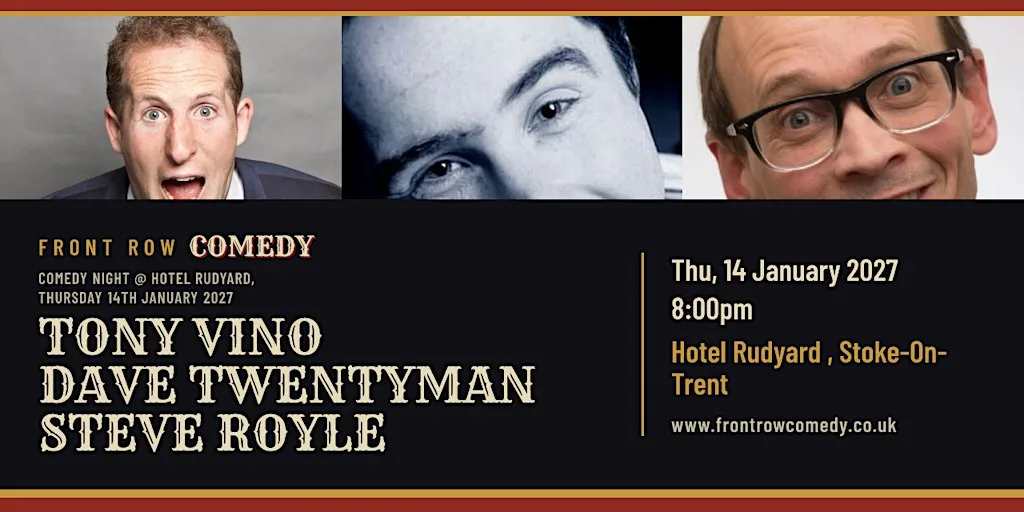 Comedy Night @ Hotel Rudyard, Thursday 14th January 2027 at Hotel Rudyard