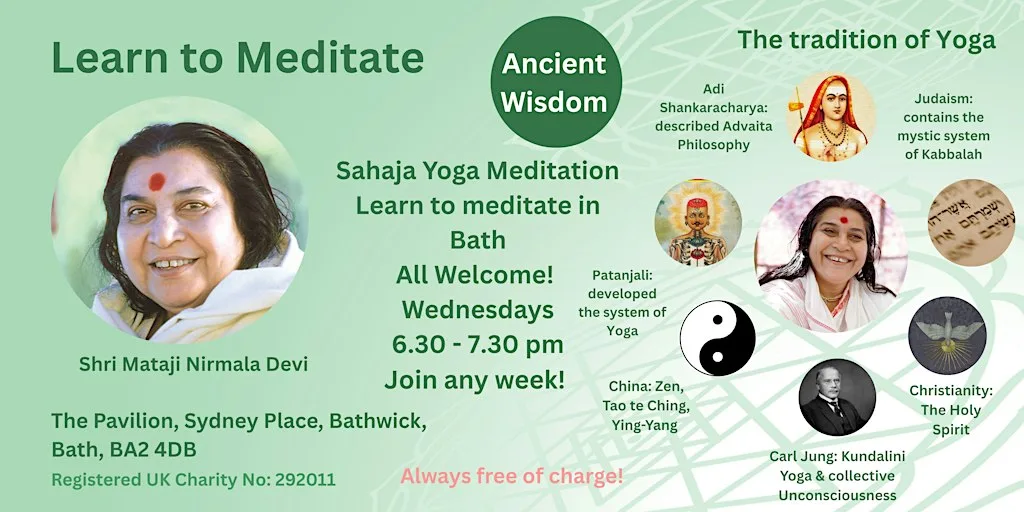Learn to Meditate in Bath - Free 10 Week Course - Ancient Wisdom at Sydney Place