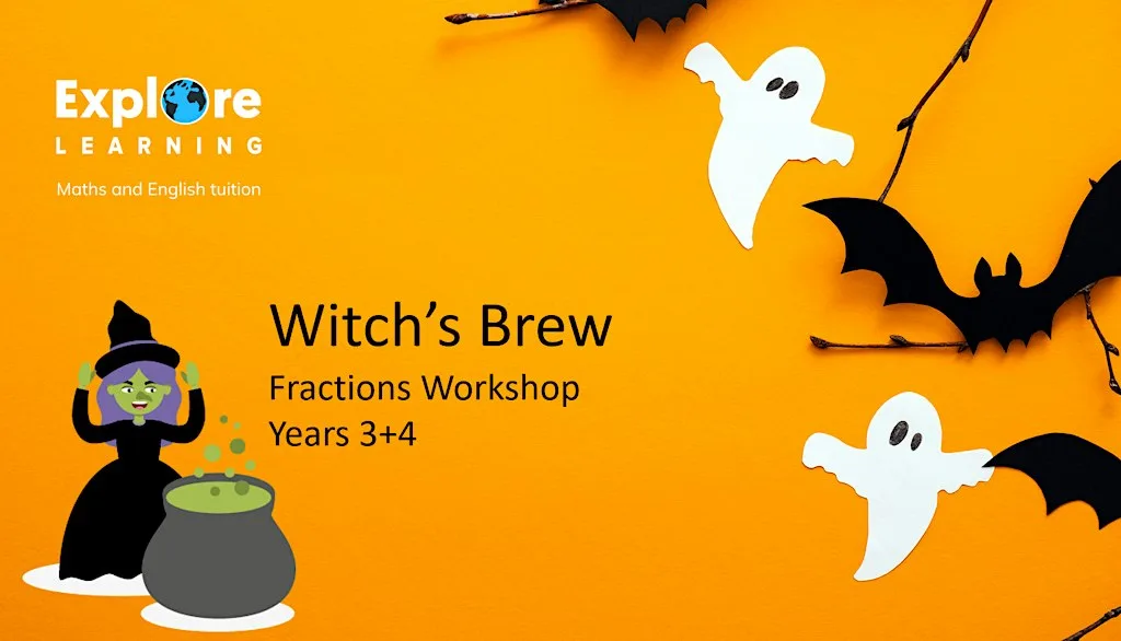 Maths "Witch's Brew" Fractions Workshop for Year 3+4 at Explore Learning Cheltenham