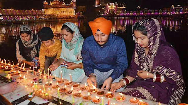 Diwali celebration at the Sikh Gurdwara at Edinburgh Gurdwara