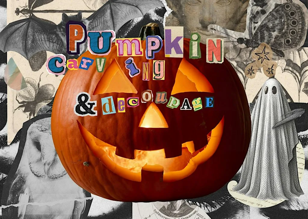 Pumpkin Carving & Decoupage