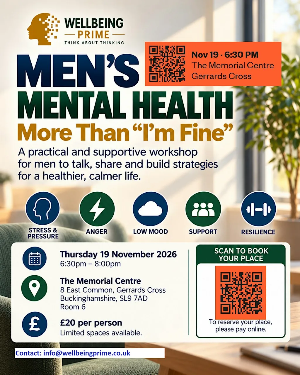 Men's Mental Health session: More than "I'm fine"