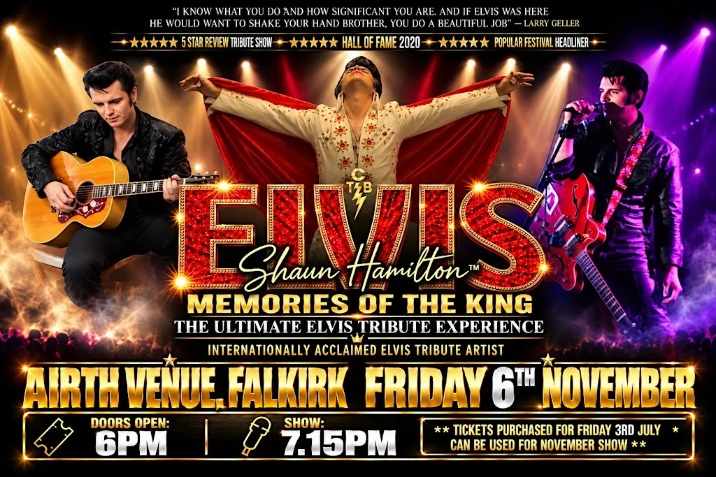 ✨ AN EVENING WITH ELVIS PRESLEY ✨ SHAUN HAMILTON at Airth Venue