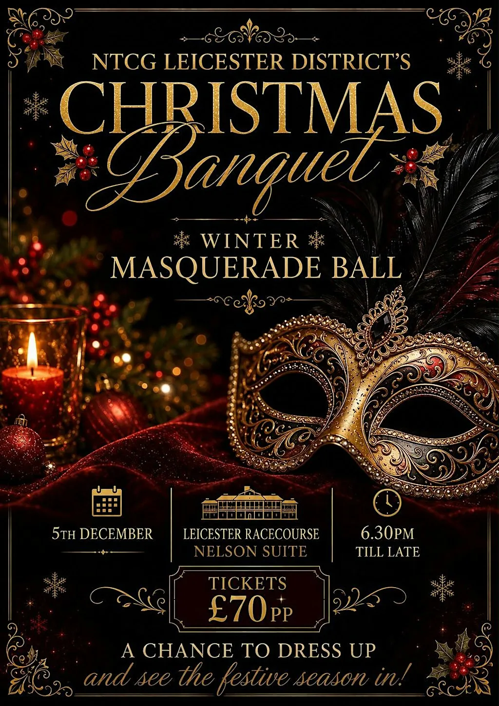 NTCG Leicester District's Winter Masquerade Ball at Leicester Racecourse