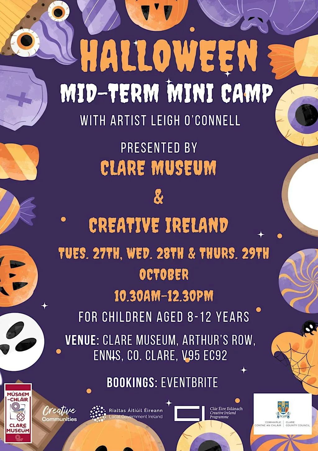 Halloween Mid-term Mini Camp at Clare Museum at Clare Museum