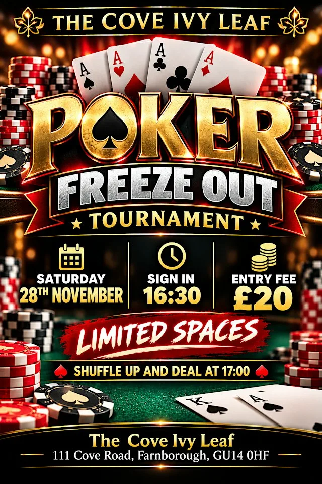 Poker Tournament - Cove Ivy Leaf