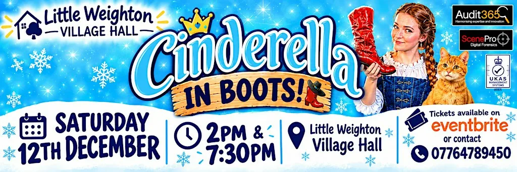 Cinderella in boots pantomime