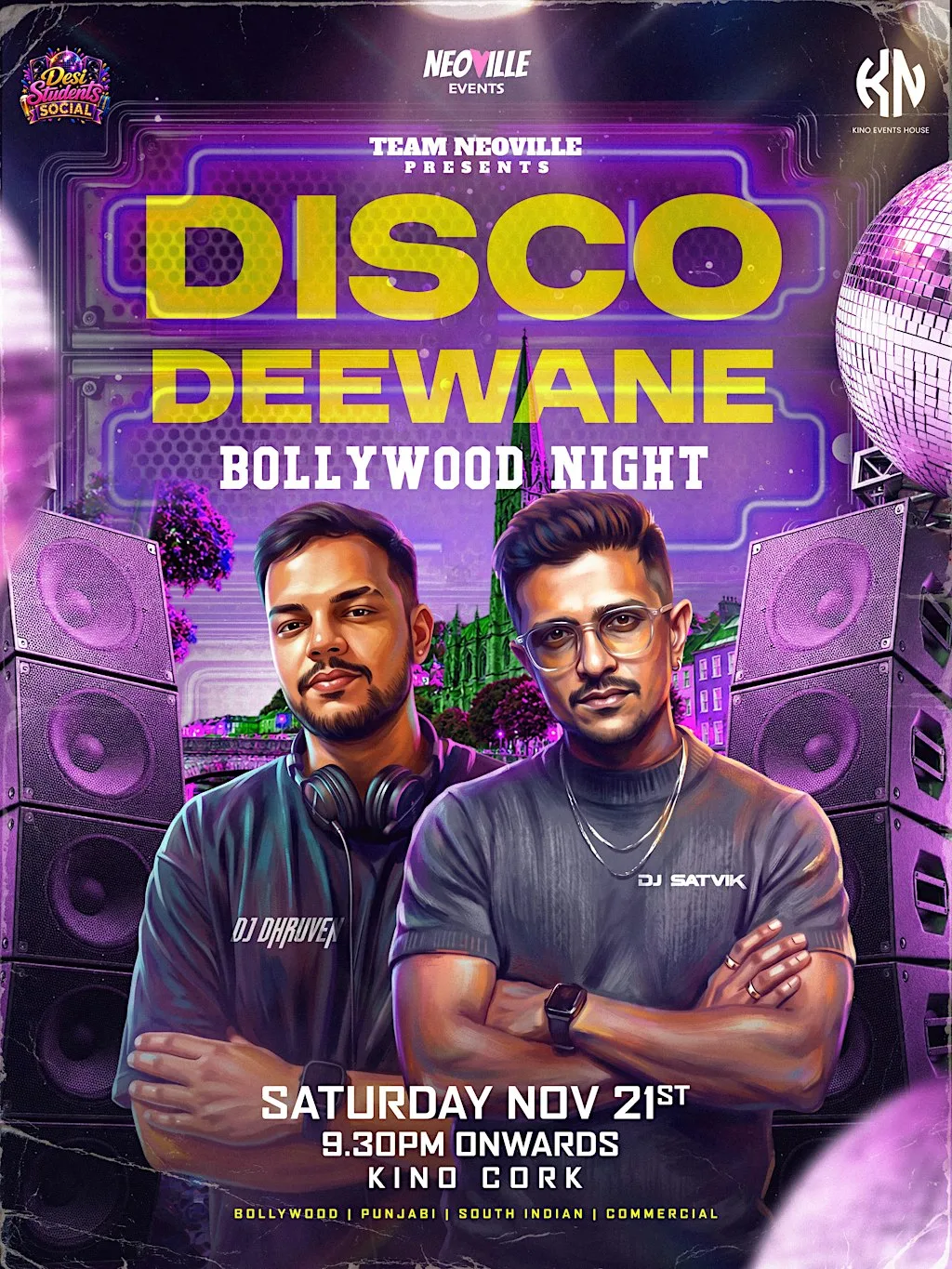 Bollywood Disco Deewane Night in Cork at KINO CAFÉ & EVENT HOUSE