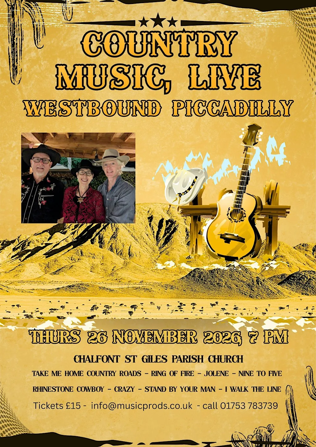 Country Music, Live! at Chalfont St Giles church