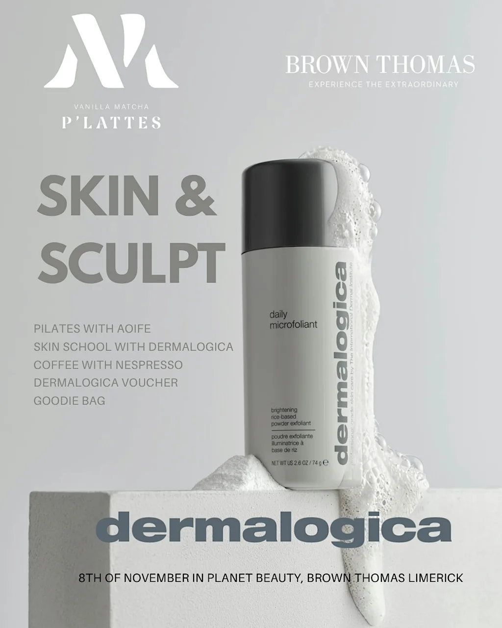 Skin and Sculpt at Brown Thomas Limerick