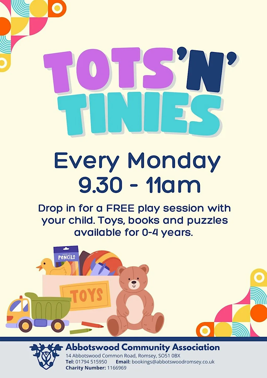 Tots'n'Tinies at Abbotswood Community Centre