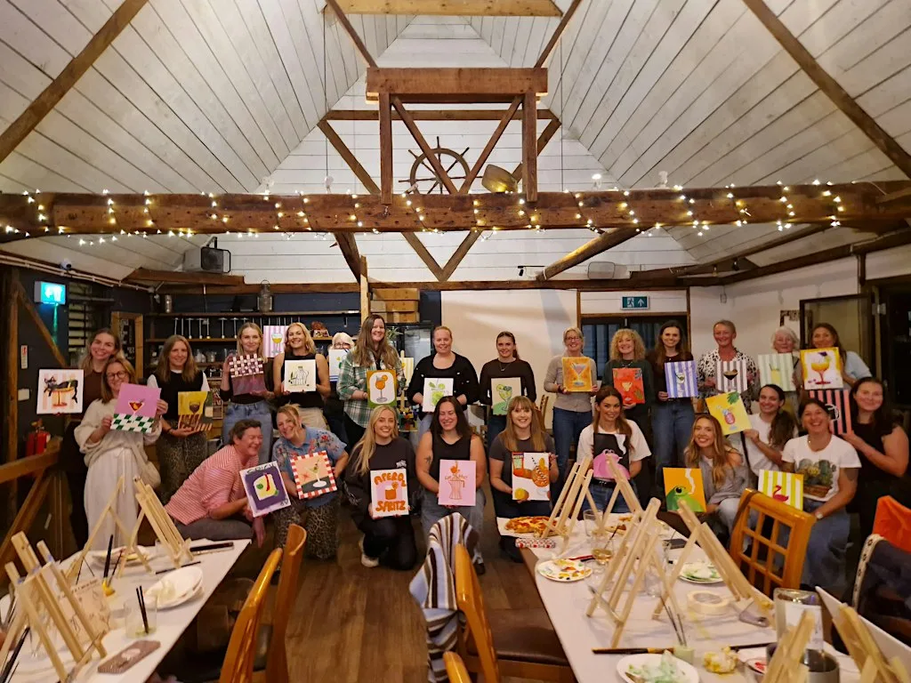 Sip & Paint: Santorini Escape at Papà Bianco