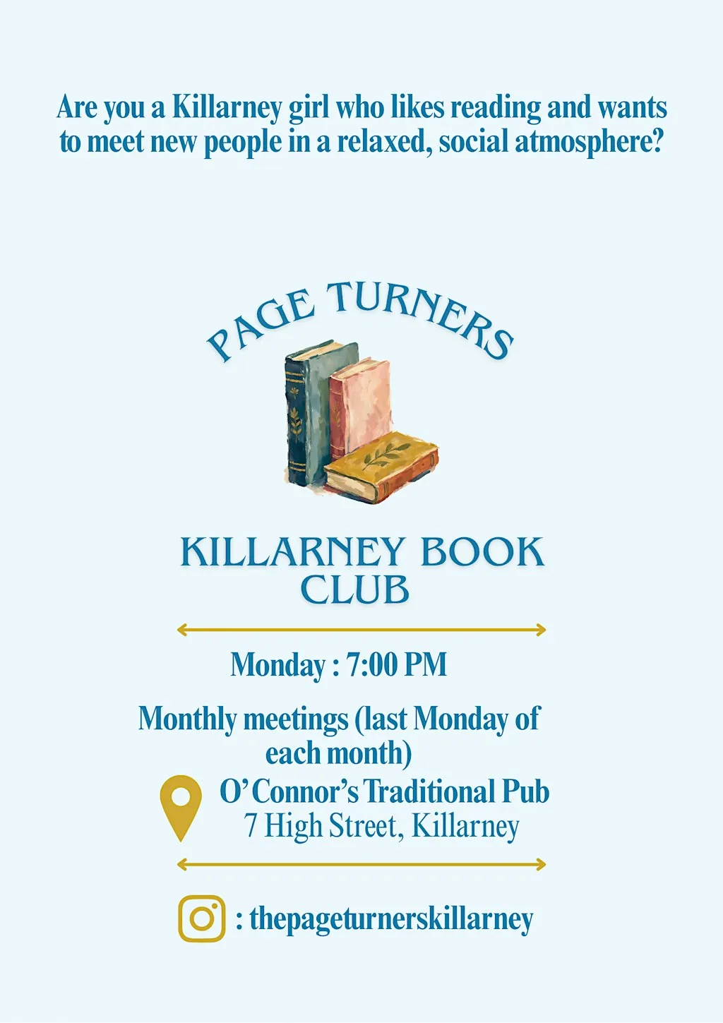 Killarney Book Club - First Meeting!