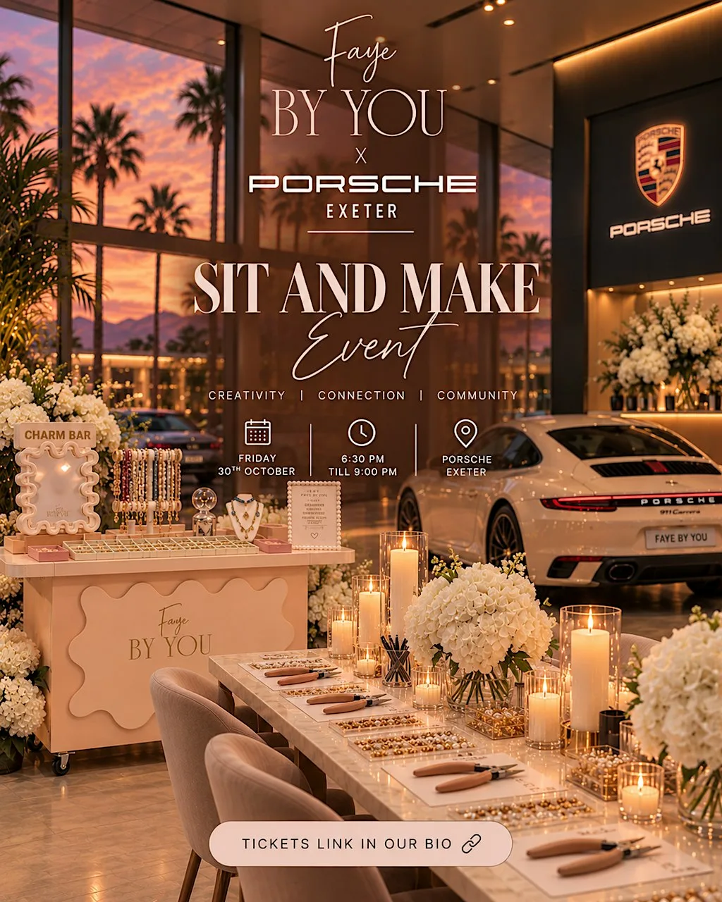 Faye BY YOU x Porsche Exeter | Sit & Make Evening