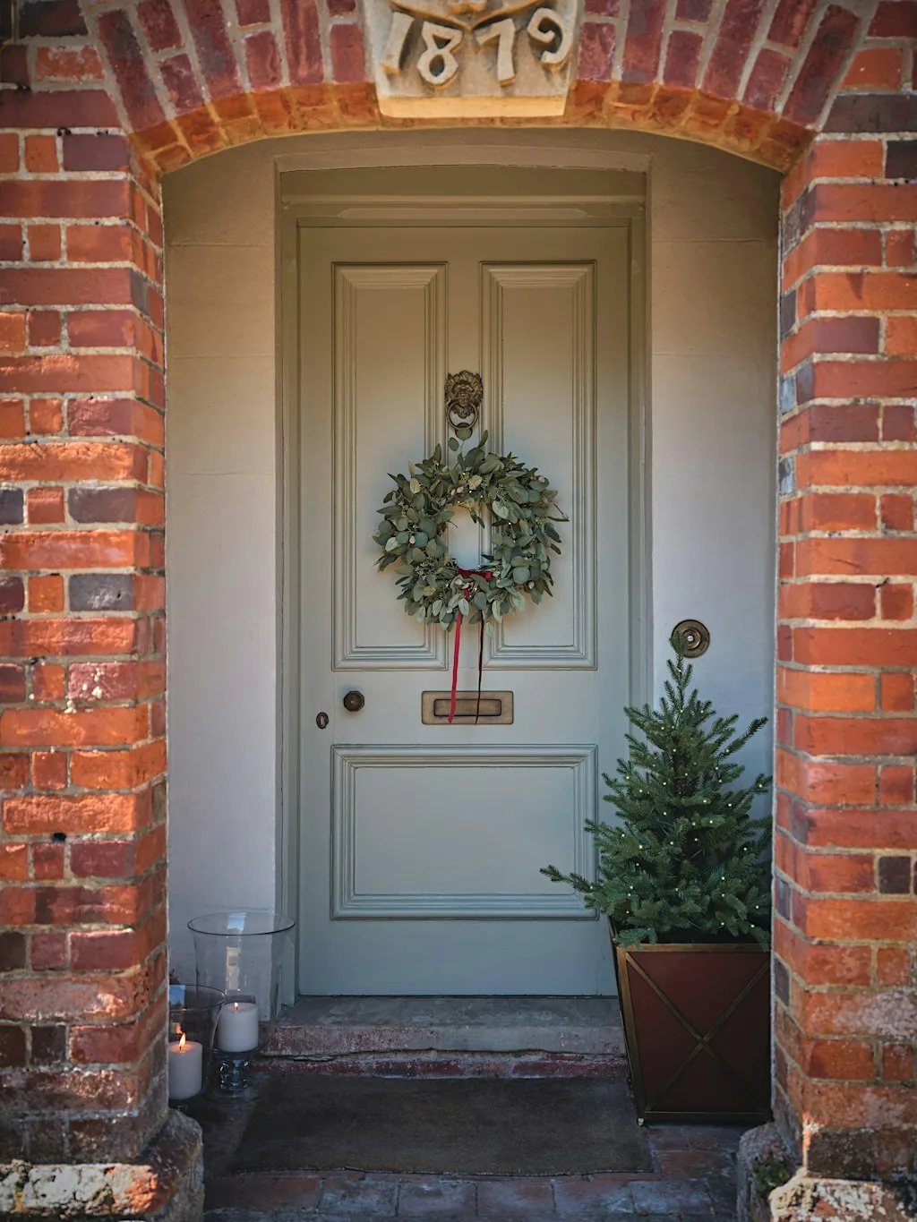 Festive Faux Wreath Styling at OKA Marlow
