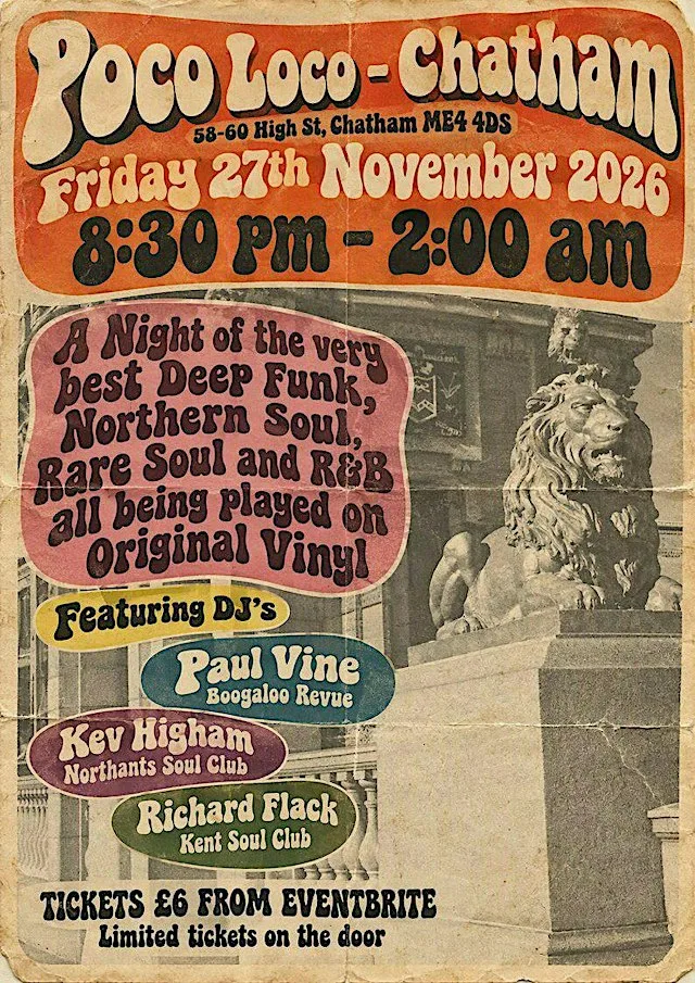 Deep Funk, Northern Soul, Rare Soul and R&B - Poco Loco Chatham