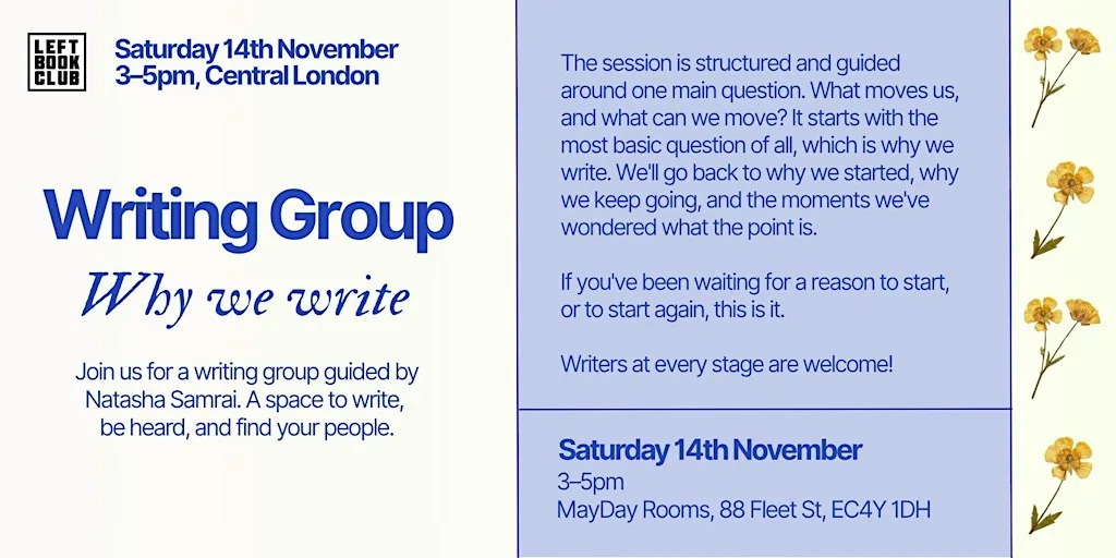 Writing Group: Why We Write