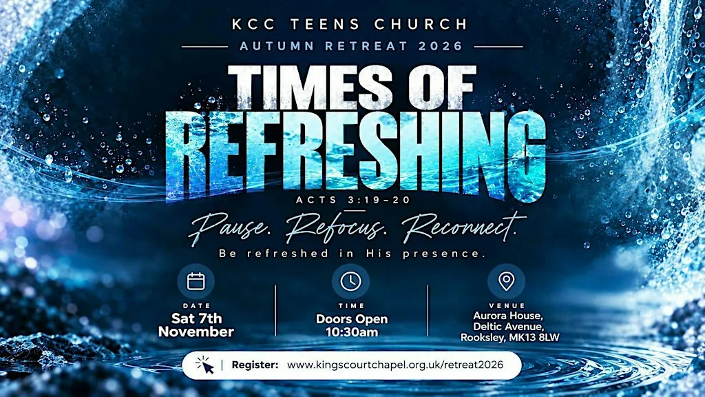 KCC TEENS CHURCH AUTUMN RETREAT 2026