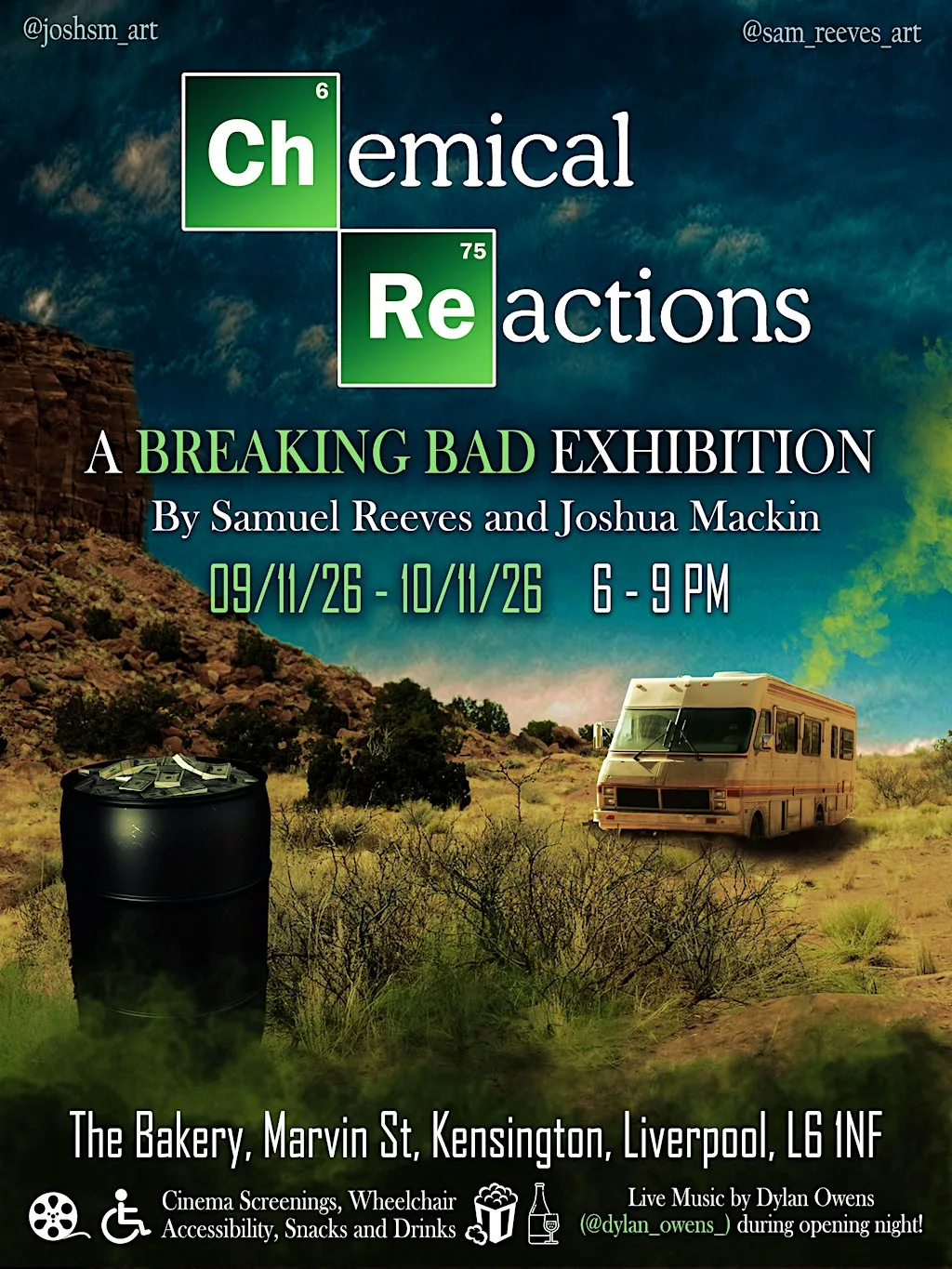 'Chemical Reactions' - A Breaking Bad Exhibition